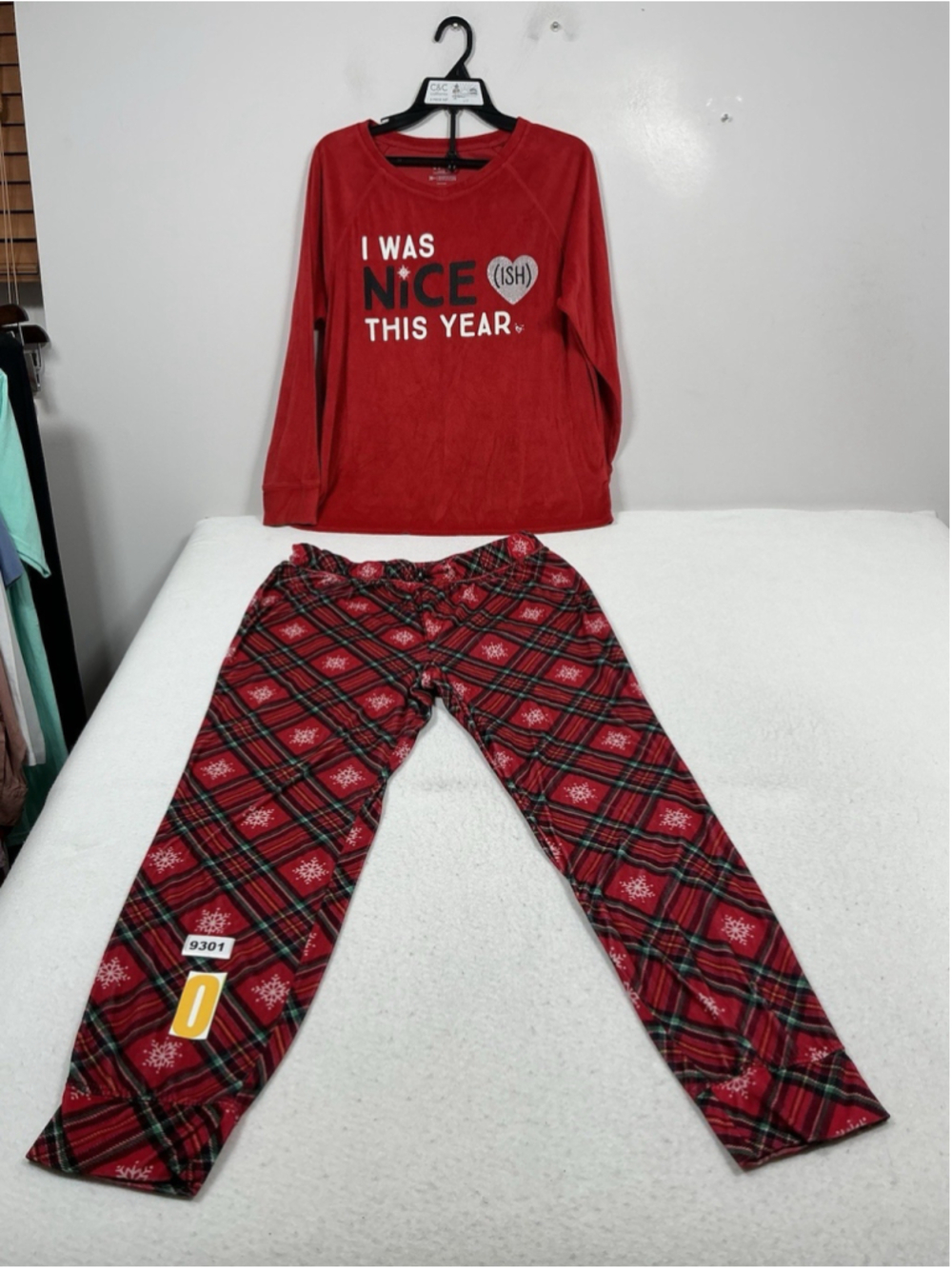 Girls Excellent Justice 2 Pc Red Christmas Pajama Set 20 Plus